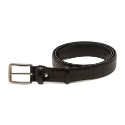 Cintura nera da Uomo in pelle con fibbia lucida Carrera Jeans