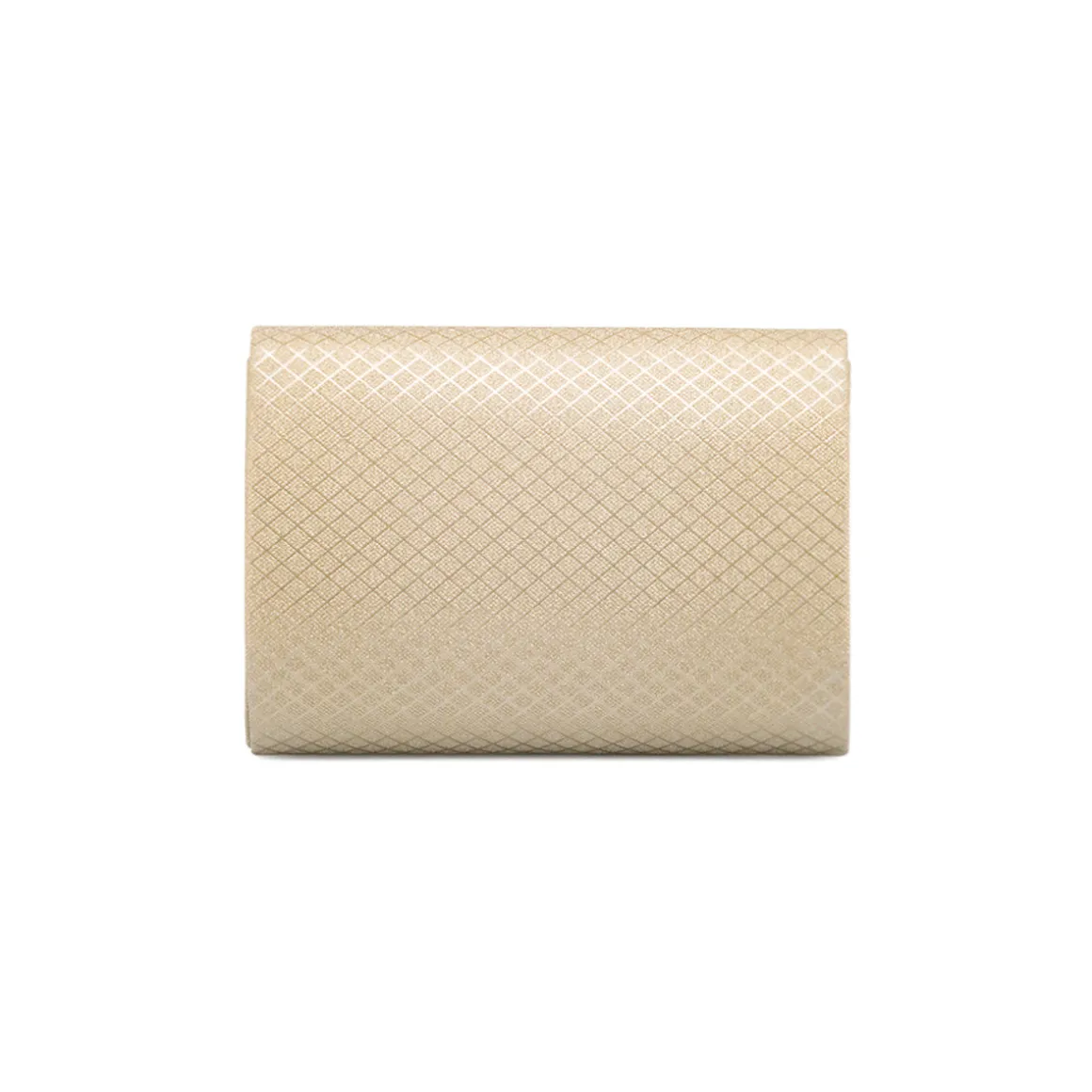 Clutch rigida Oro da Donna con texture geometrica Lora Ferres