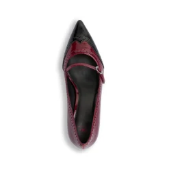 Décolleté bicolore bordeaux e nere da Donna con tacco 6 cm Swish Jeans
