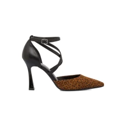 Décolleté Donna con tacco 9 e stampa animalier leopardata Lora Ferres