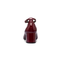 Décolleté Mary Jane bordeaux burgundy da donna con cinturini incrociati Swish Jeans tacco 5,5 cm