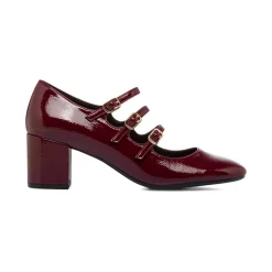 Décolleté Mary Jane bordeaux da Donna con tacco 6 cm Swish Jeans