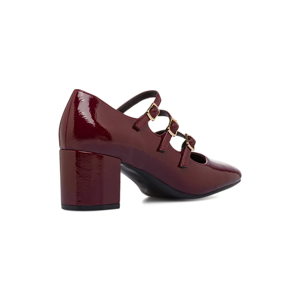 Décolleté Mary Jane bordeaux da Donna con tacco 6 cm Swish Jeans