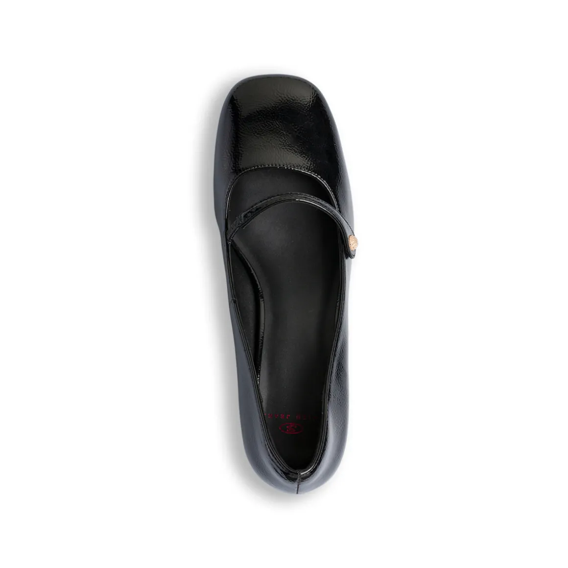 Décolleté Mary Jane da donna nere effetto vernice Swish Jeans con tacco 5 cm