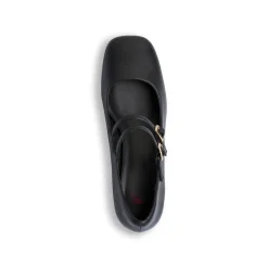 Décolleté Mary Jane da donna nere Swish Jeans con tacco 5,5 cm e cinturino alla caviglia