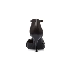 Décolleté Mary Jane da donna nere con cinturini e tacco a campana 8,5 cm Lora Ferres