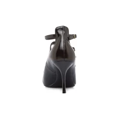 Décolleté Mary Jane da donna nere con tacco 8 cm e cinturini Lora Ferres