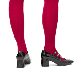 Décolleté Mary Jane da donna nere effetto vernice Swish Jeans con tacco 6 cm