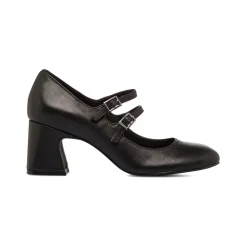 Décolleté Mary Jane nere da Donna in pelle con tacco 6,5 cm Primopiano