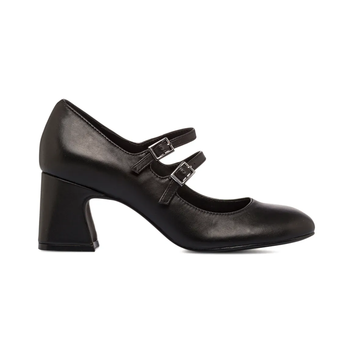 Décolleté Mary Jane nere da Donna in pelle con tacco 6,5 cm Primopiano
