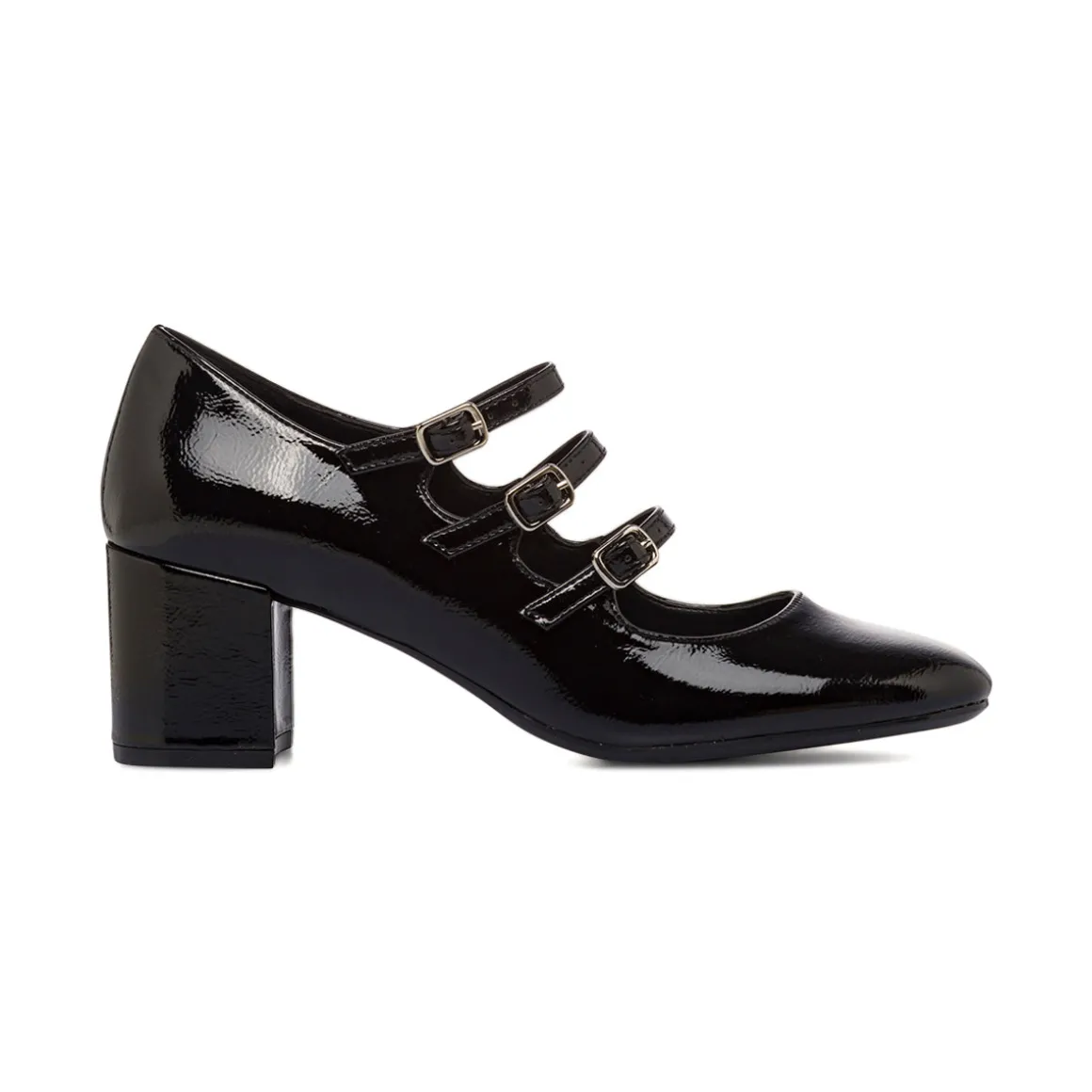Décolleté Mary Jane nere da Donna con tacco largo 6 cm Swish Jeans