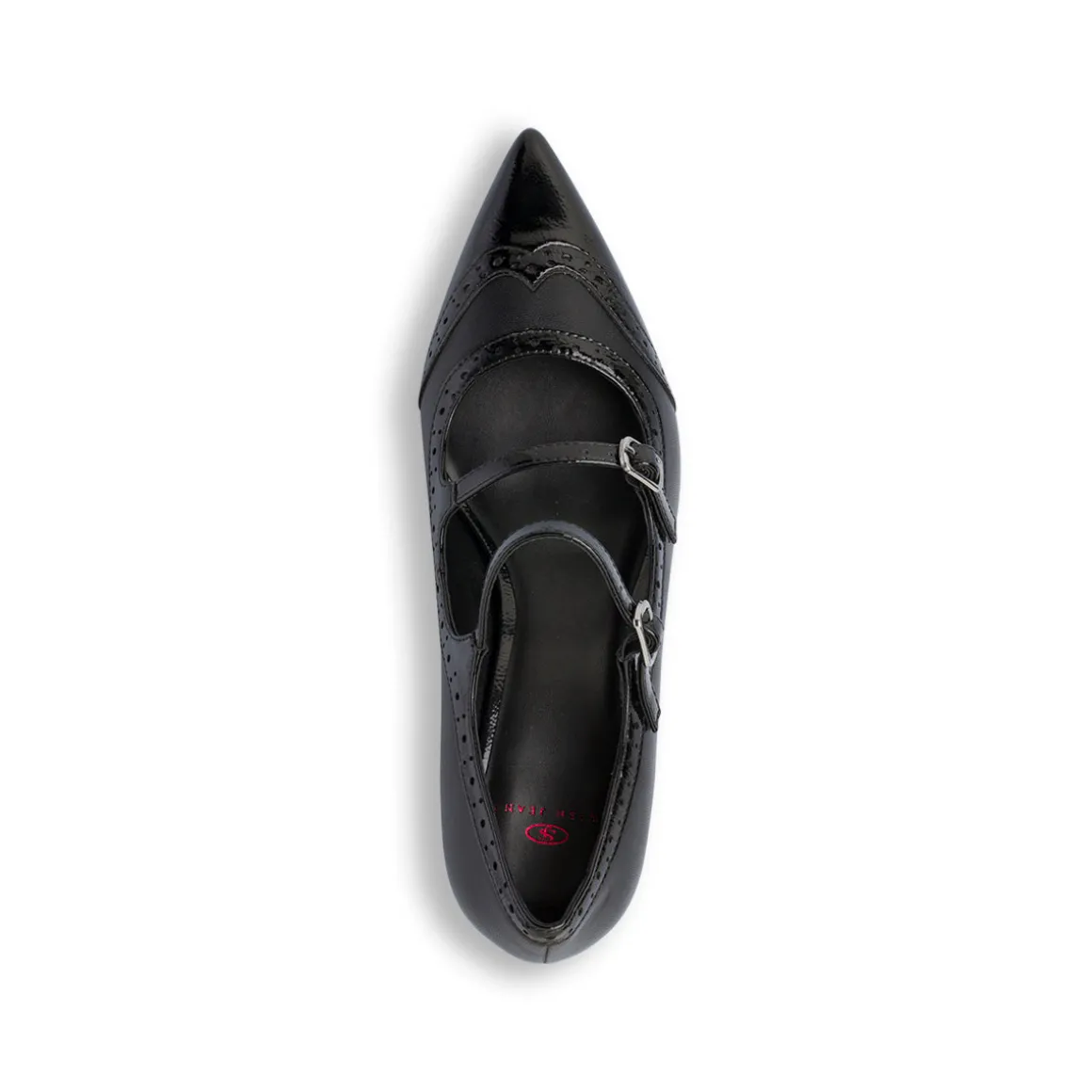 Décolleté nere da Donna con dettagli brogue e tacco 5,5 cm Swish Jeans