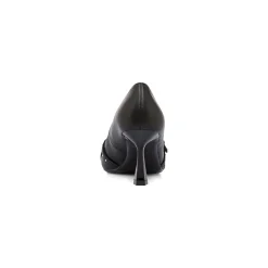 Décolleté nere da Donna con fibbie e borchie tacco 7,5 cm Lora Ferres