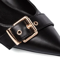 Décolleté nere da Donna con fibbia e tacco P Smart
