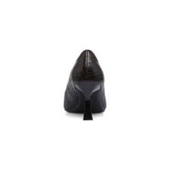 Décolleté nere da donna effetto coccodrillo con tacco 7 cm Lora Ferres