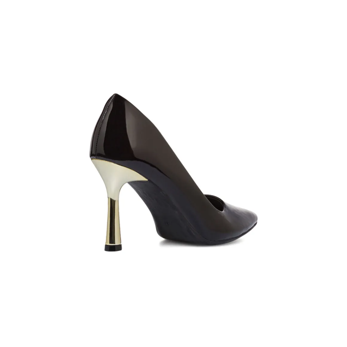 Décolleté nere da donna effetto vernice con tacco stiletto 9 cm Lora Ferres