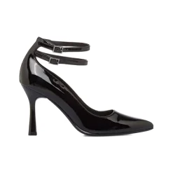 Décolleté nere da Donna effetto vernice e tacco 9 cm Lora Ferres