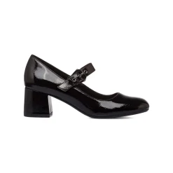 Décolleté nere effetto vernice da donna con tacco 5,5 cm Swish Jeans