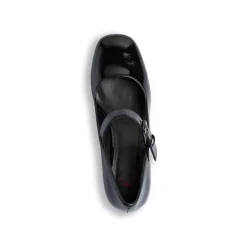Décolleté nere effetto vernice da donna con tacco 5,5 cm Swish Jeans