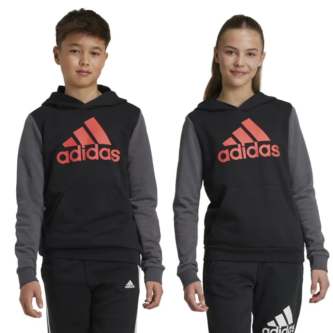 Felpa bambino con cappuccio Essentials Big Logo Colorblock