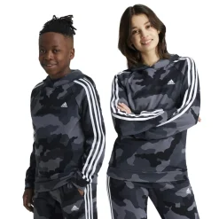 Felpa bambino con cappuccio Essentials Allover Print adidas