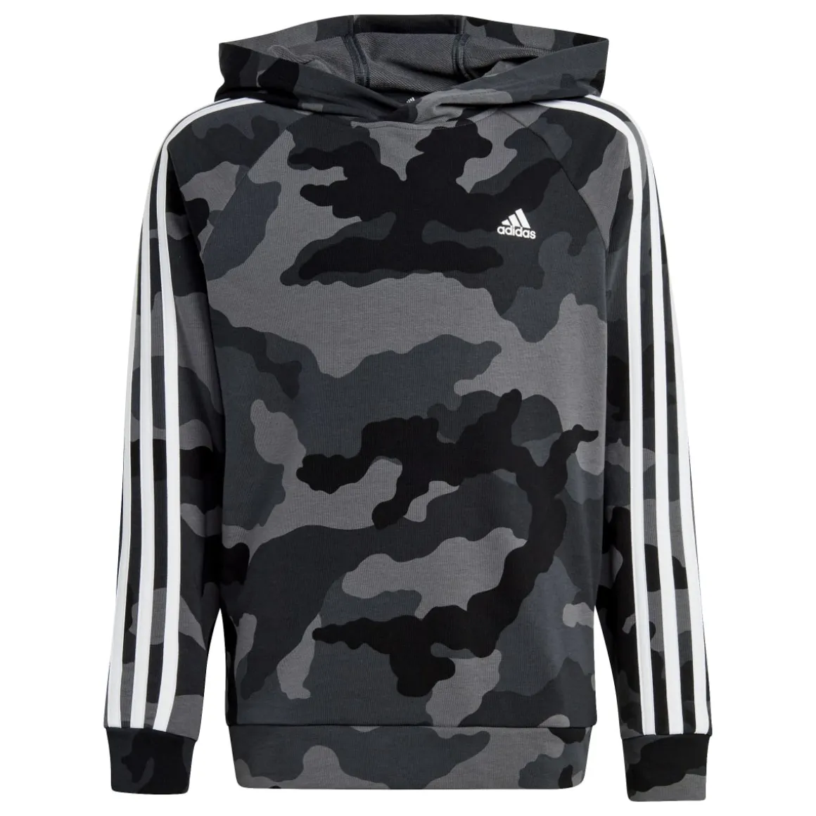 Felpa bambino con cappuccio Essentials Allover Print adidas