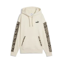 Felpa con stampa Leopard beige da Donna Puma ESS GRAPHIC Animal