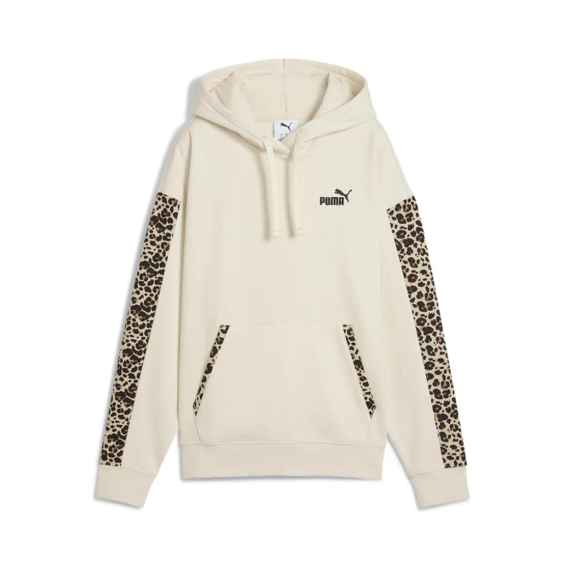 Felpa con stampa Leopard beige da Donna Puma ESS GRAPHIC Animal