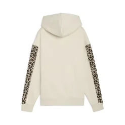 Felpa con stampa Leopard beige da Donna Puma ESS GRAPHIC Animal