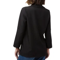 Giacca Blazer nera da Donna con dettaglio risvolto Swish jeans