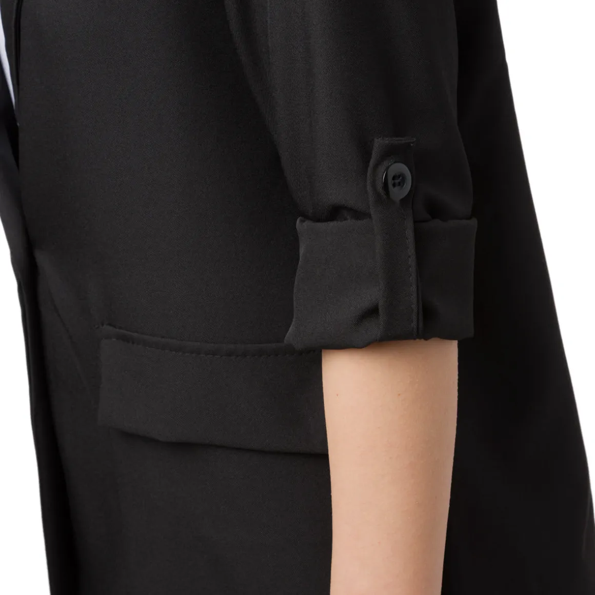 Giacca Blazer nera da Donna con dettaglio risvolto Swish jeans