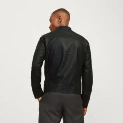 Giacca in similpelle da uomo nera Jack & Jones