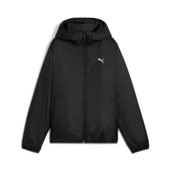 Giacca nera con cappuccio da Donna e logo Puma