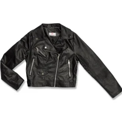 Giacca nera effetto pelle da donna Swish Jeans