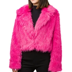 Giacca pelliccia sintetica fucsia da Donna Swish Jeans