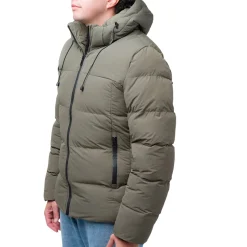 Giubbotto da uomo Gate 76 verde militare con cappuccio