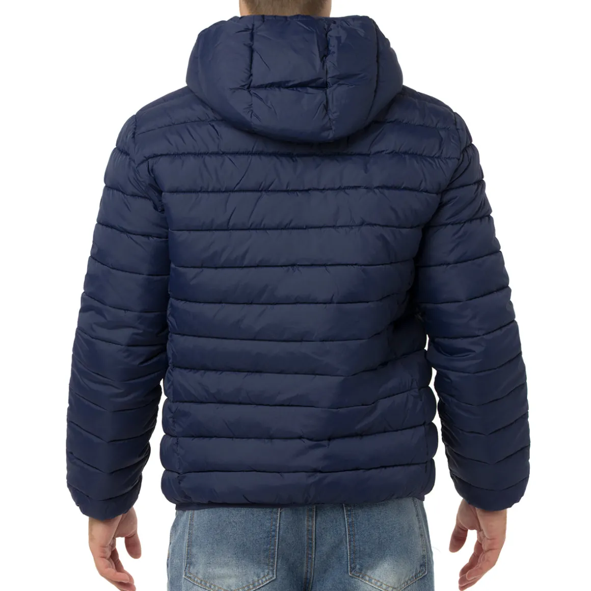 Giubbotto Uomo trapuntato blu con cappuccio Ducati Corse