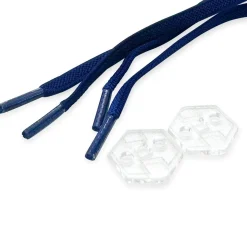 Lacci elastici con sistema bloccaggio regolabile blu WNSPORT