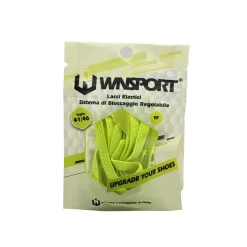Lacci elastici con sistema bloccaggio regolabile giallo fluo WNSPORT