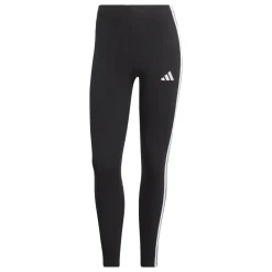Leggings neri da Donna con bande laterali e logo sul lato adidas