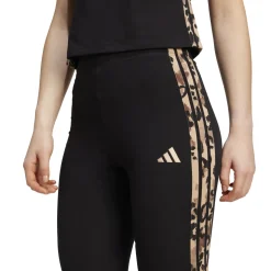 Leggings neri da Donna con stampa leopardata adidas W AOP LEG