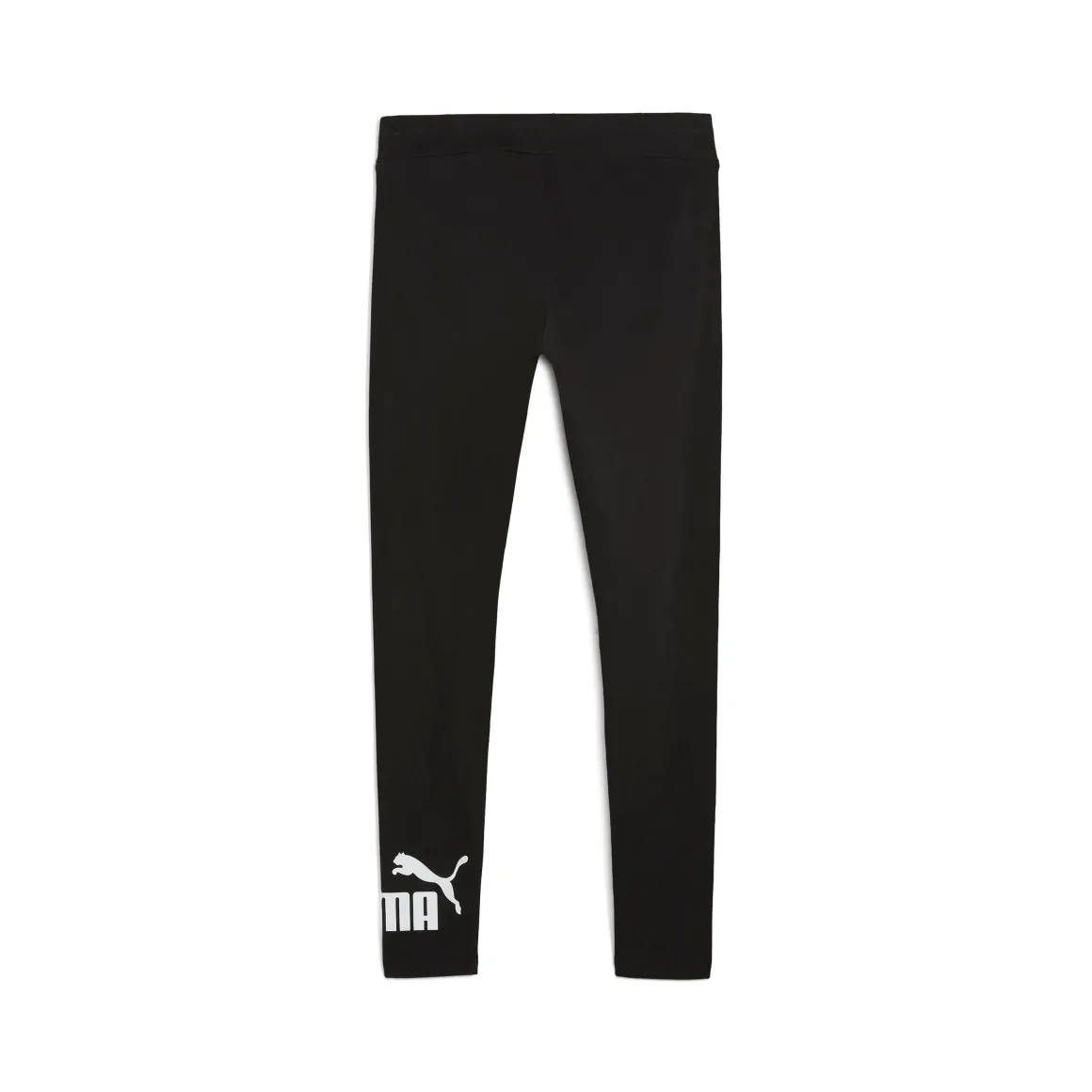 Leggins sportivi neri da donna in cotone con logo a contrasto Puma