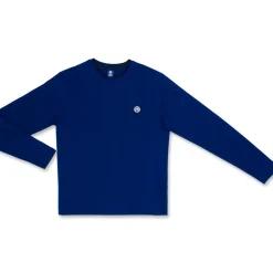 Maglia girocollo da uomo blu con logo Inter