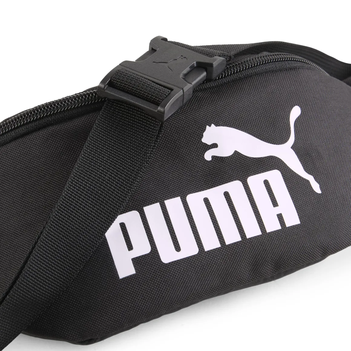 Marsupio sportivo nero con tasche e logo Puma Phase