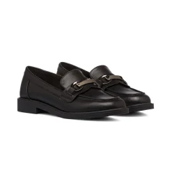 Mocassini chunky da donna neri Lora Ferres con fibbia