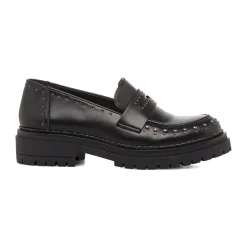 Mocassini chunky da donna neri con borchie Swish Jeans