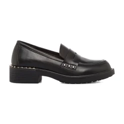 Mocassini chunky da donna neri con borchie Lora Ferres