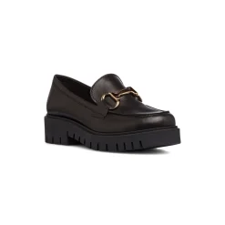 Mocassini chunky da donna neri con morsetto P Essentials