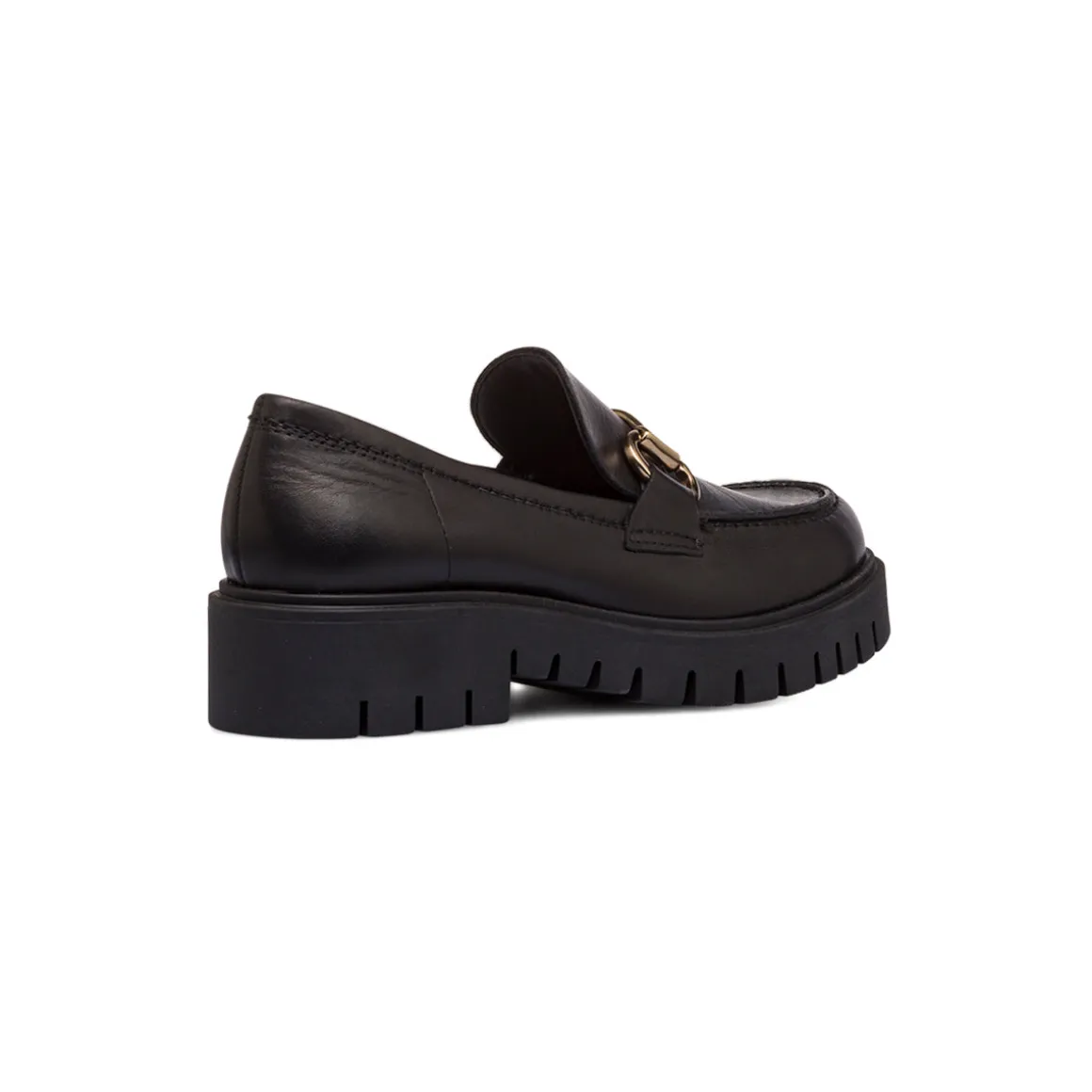Mocassini chunky da donna neri con morsetto P Essentials