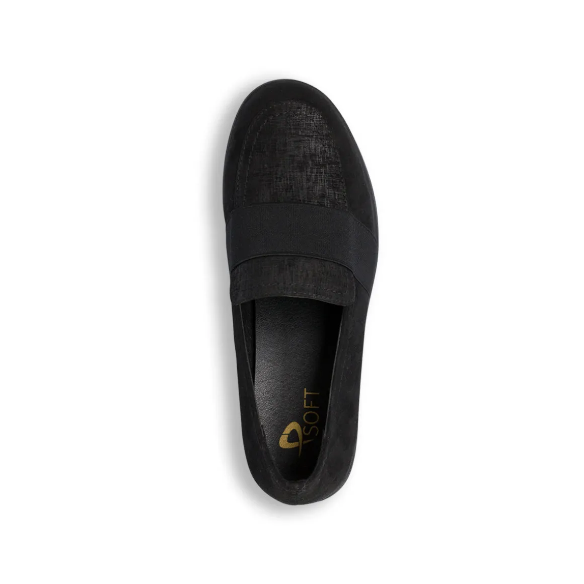 Mocassini comfort neri da Donna con fascia P Soft